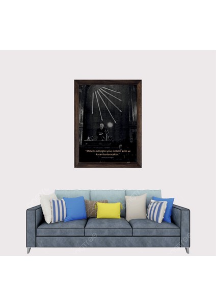 Amasya Genelgesi, Atatürk, Chp Çerçeveli Duvar Tablosu 30X45 cm fiyatları