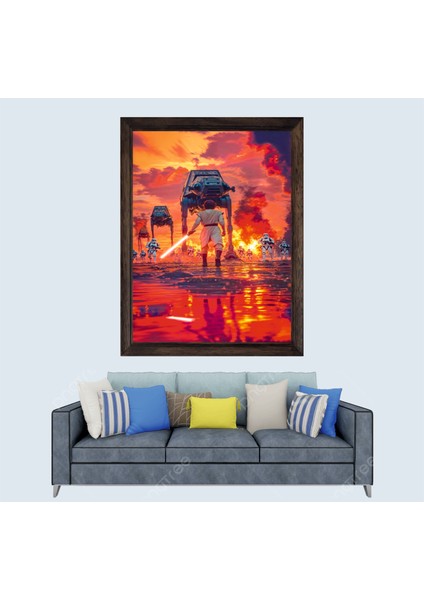 Star Wars Jedia Çerçeveli Duvar Tablosu 20X30 cm