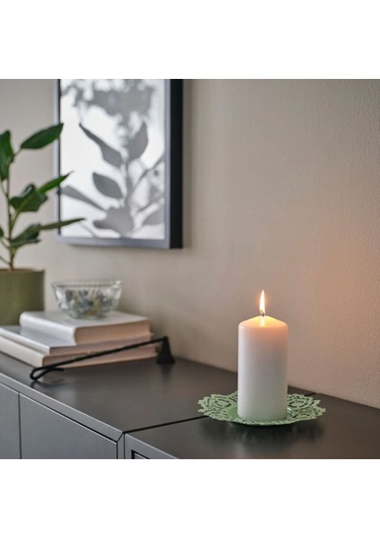 Açık Yeşil 18CM Mum Tabağı, Şık ve Modern Ev Dekoru Için Ideal Seçim fiyatları