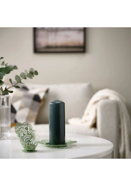 Açık Yeşil 18CM Mum Tabağı, Şık ve Modern Ev Dekoru Için Ideal Seçim modelleri