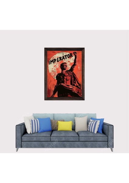 Romalılar Imparator Çerçeveli Duvar Tablosu 30X45 cm fiyatları