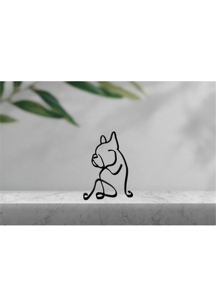 French Bulldog Kitap Tutucu – Sevimli ve Dekoratif Tasarım