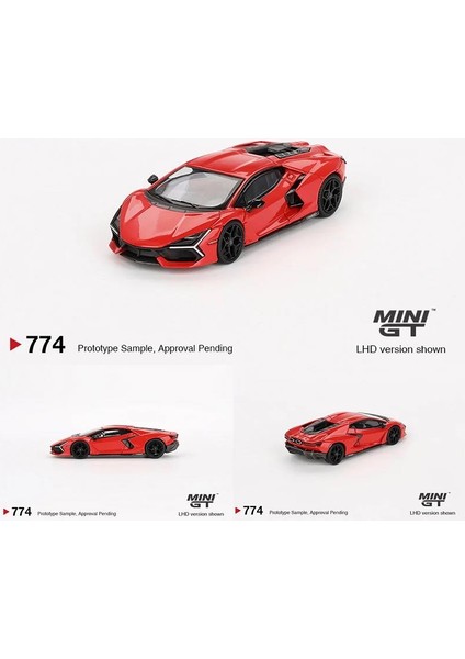 774 Lamborghini Revuelto Arancio Dac Lucido 1/64 Model Araba