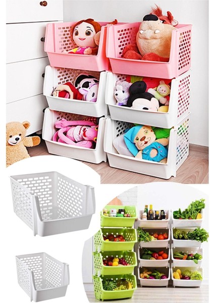 6'lı Çok Amaçlı Dolap Içi ve Buzdolabı Düzenleyici, Beyaz fiyatları