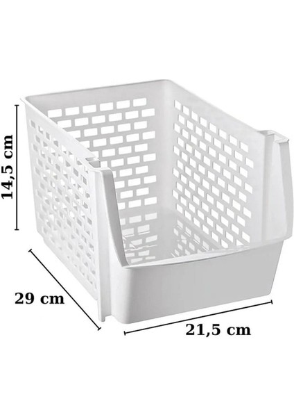 6'lı Çok Amaçlı Dolap Içi ve Buzdolabı Düzenleyici, Beyaz indirimleri