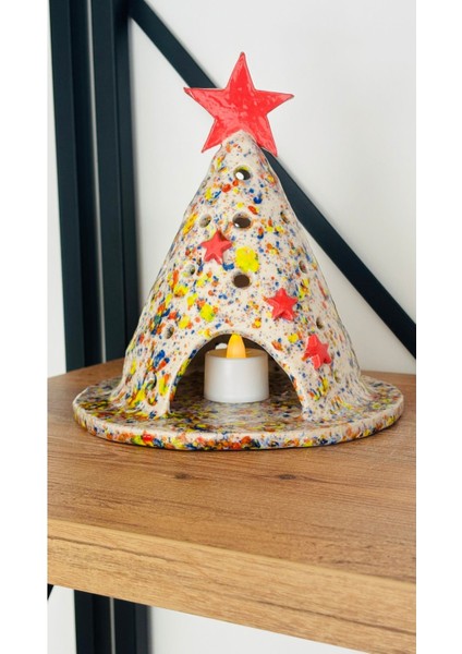 Renkli Seramik Mumluk, Dekoratif ve Şık Tasarım