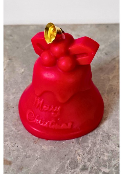 Kırmızı Noel Çanı Mum, Sıcak ve Sürükleyici Koku ile Mutlu Noeller Atmosferi fiyatları