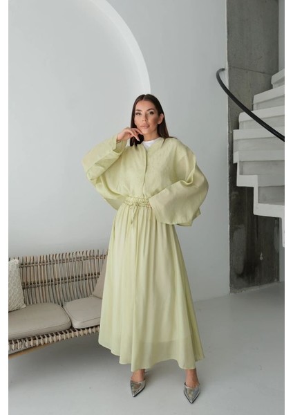 Taşlı Etek Buluz Ikili Takım