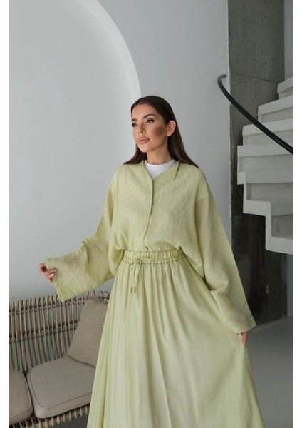 Taşlı Etek Buluz Ikili Takım fiyatları