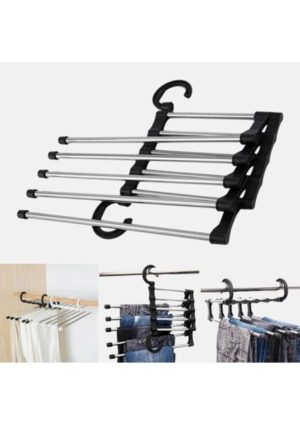 3'lü Hareketli Dolap Içi Askı Seti, Pantolon, Kravat ve Şal Düzenleyici modelleri