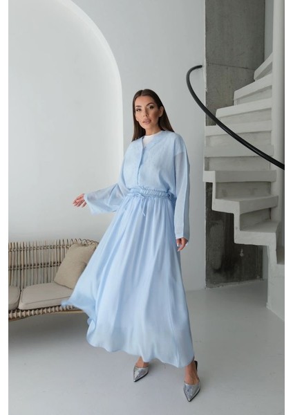 Taşlı Etek Buluz Ikili Takım