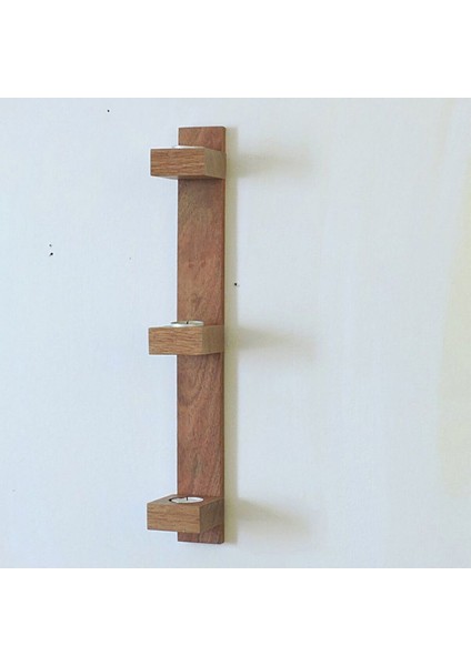 Kestane Renkli Uzun Ahşap Mumluk, Şık ve Doğal Dekorasyon Ürünü fiyatları