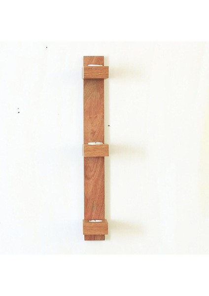 Kestane Renkli Uzun Ahşap Mumluk, Şık ve Doğal Dekorasyon Ürünü modelleri