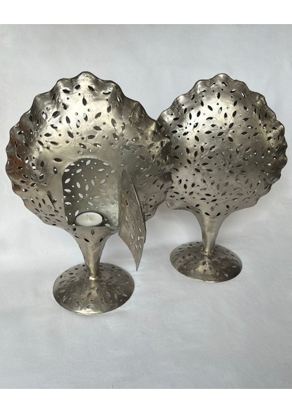 Şık Metal Mumluk, Ev Dekorasyonunuza Zarafet Katacak Güzel Tasarım fiyatları