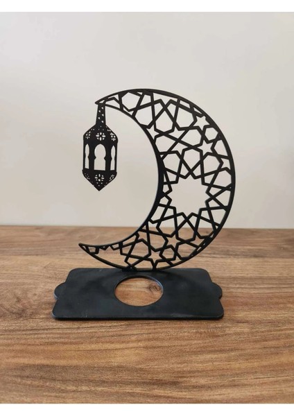 Çift Yönlü Aynalı Işıklı Dekoratif Mumluk Fener, Selçuklu Desenli, Gold/siyah modelleri