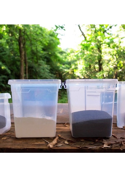15L Şeffaf Plastik Dikey Kilitli Kapaklı Saklama Kabı, Derin ve Düzenli Depolama modelleri