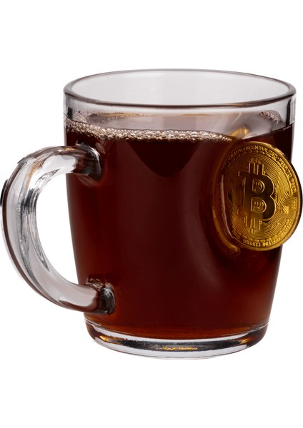 Bitcoin Madeni Para Hediyelik Özel Fincançay Kahve Bardağı Kupa 340CC modelleri