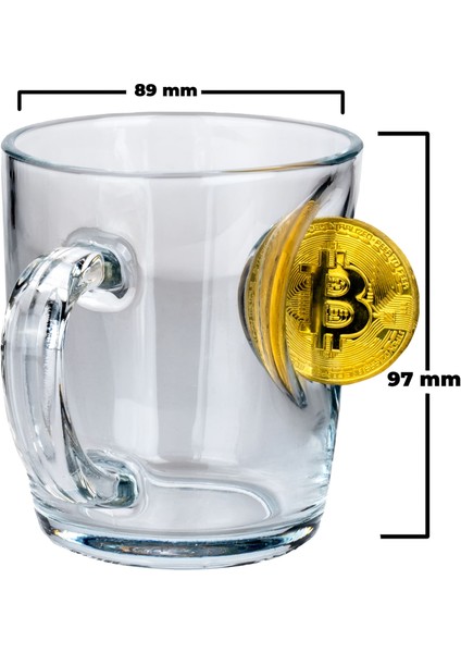 Bitcoin Madeni Para Hediyelik Özel Fincançay Kahve Bardağı Kupa 340CC fırsatları