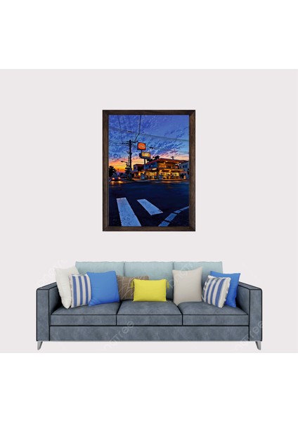 Japonya Manzara Çerçeveli Duvar Tablosu 20X30 cm fiyatları