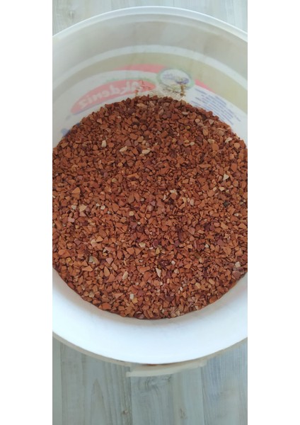 Pembe Turuncu Renk Dere Deniz Çakılı 5 kg (0,5cm-0,9cm) Bahçe Peyzaj Saksı Teraryum Akvaryum Kumu