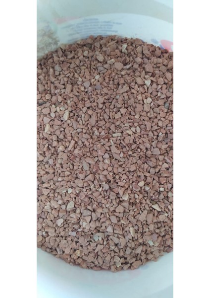 Pembe Turuncu Renk Dere Deniz Çakılı 5 kg (0,5cm-0,9cm) Bahçe Peyzaj Saksı Teraryum Akvaryum Kumu modelleri