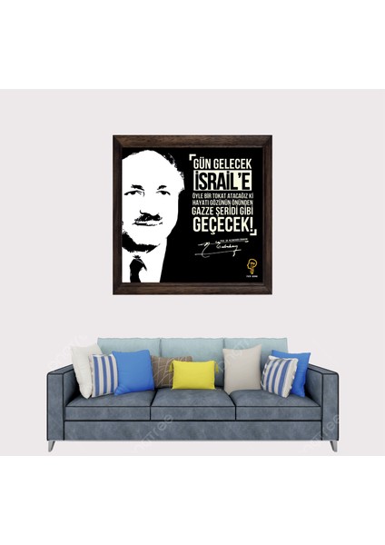 Necmettin Erbakan Hocamız Sözleri Çerçeveli Duvar Tablosu 20X30 cm fiyatları