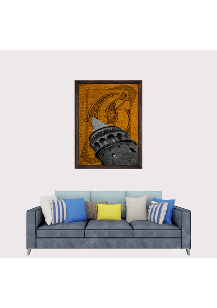 Galata Kulesi Çerçeveli Duvar Tablosu 20X30 cm fiyatları