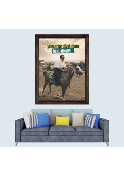 Muhsin Yazıcıoğlu Sözü Çerçeveli Duvar Tablosu 20X30 cm