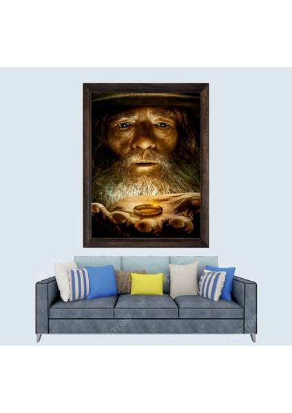 Yüzüklerin Efendisi Gandalf Çerçeveli Duvar Tablosu 20X30 cm