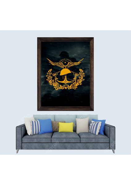 Tsk Türk Silahlı Kuvvetleri Çerçeveli Duvar Tablosu 20X30 cm