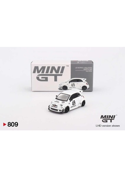 809 Fiat 595 Abarth Lb-Works x Abas Works 1/64 Model Araba