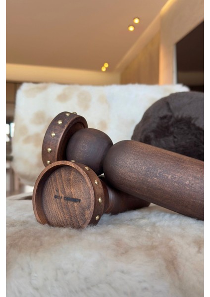 Ahşap Şamdan ve Mumluk Seti, 23 ve 27 Cm, Kahverengi, Şık ve Doğal Dekor. fırsatları