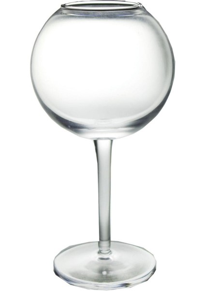 Şeffaf Büyük Boy El Yapımı Kristal Mumluk, Şık ve Zarif Tasarım, 1 Adet