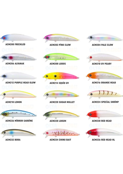 Atmaca 9 cm 14 gr Maket Yem ACM200 Freckled fiyatları