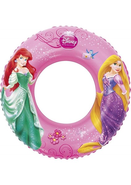 Pembe Lisanslı Disney Prensesler Simit 56 Cm, Eğlenceli ve Renkli Tasarım