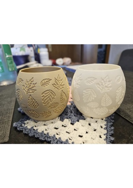 2'li Sonbahar Dekorlu Sıcak Tealight Seti, Beyaz indirimleri