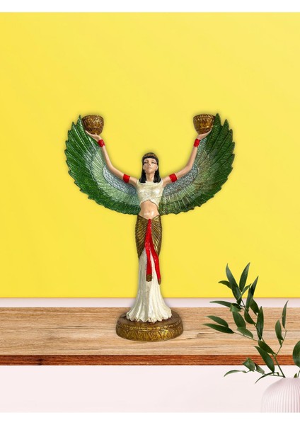 Çok Renkli Polyester Şamdan, Şık ve Modern Dekoratif Aksesuar