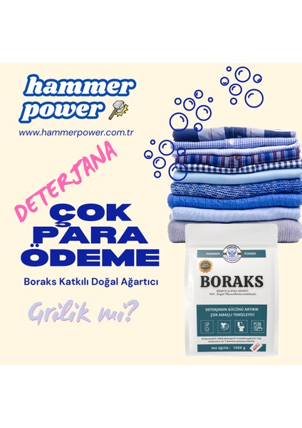 Boraks Katkılı Doğal Deterjan