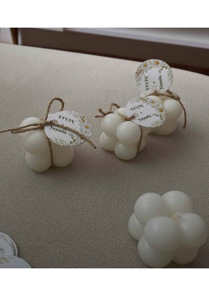 Beyaz Mum Mükemmel Ortam Yaratıcı Aydınlatma Dekorasyon Parfümlü