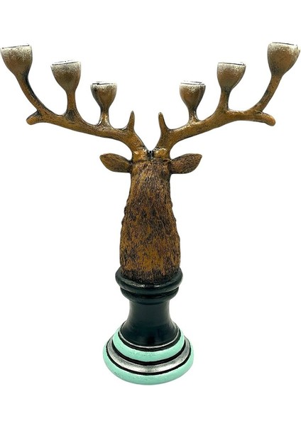 Turkuaz Geyik Şamdan, Şık ve Doğal Dekorasyon Için Ideal Seçim fırsatları