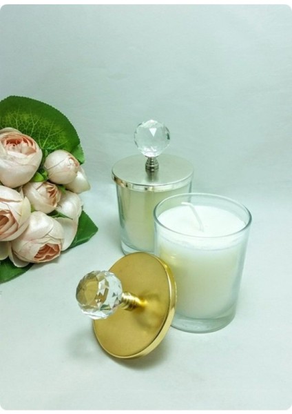 Şık Gümüş Dekoratif Mumlar, Kristal Başlıklı ve Çeşitli Tasarımlar modelleri