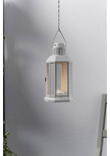 Askılı Mum Feneri, Tealight Mumluk, 22CM, Şık ve Şeffaf Tasarım modelleri