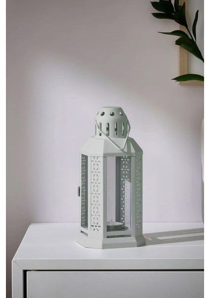 Askılı Mum Feneri, Tealight Mumluk, 22CM, Şık ve Şeffaf Tasarım indirimleri