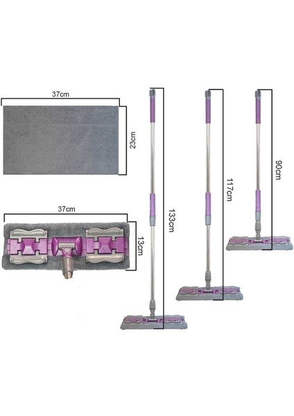 Pratik ve Hijyenik Temizlik Seti, Mandallı Paspas ve Clip Mop Avantajıyla fiyatları