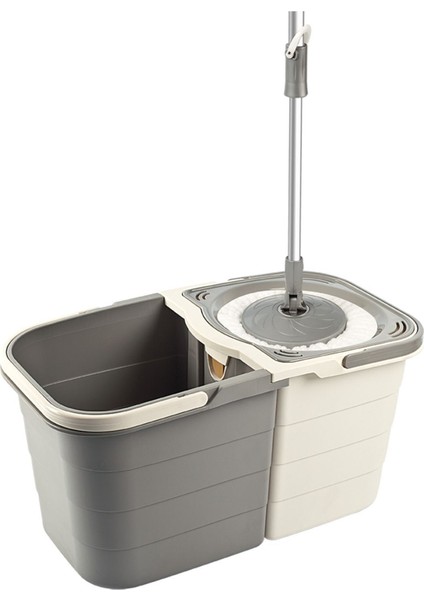 Çift Kovalı Döner Başlıklı Temiz ve Kirli Su Mop Seti 19 Lt