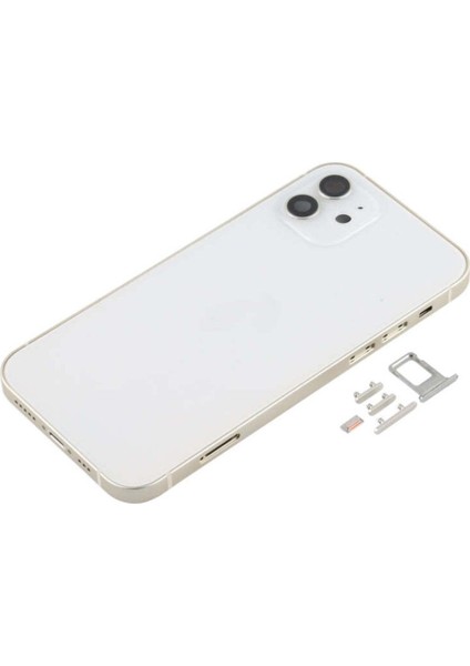 iPhone 12 Kasa Boş Yan Tuşlar Kamera Lensi Kasa Boş (Beyaz) fiyatları