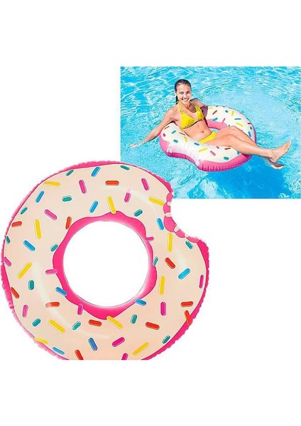 Renkli Şişme Havuz Donut, 107 Cm, Eğlenceli ve Keyifli Yaz Aktivitesi Için Ideal fiyatları