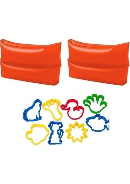 Çocuk Deniz Kolluğu 25×17 cm ve Kum Oyuncağı, Turuncu, 6-12 Yaş