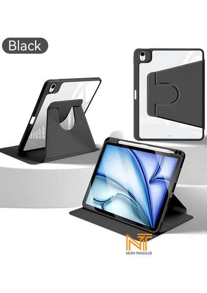 Apple Ipad 10.2 /10.5 (7. 8. 9.nesil) 2020/2021 Uyumlu 360 Dönebilen Kalem Bölmeli Kılıf