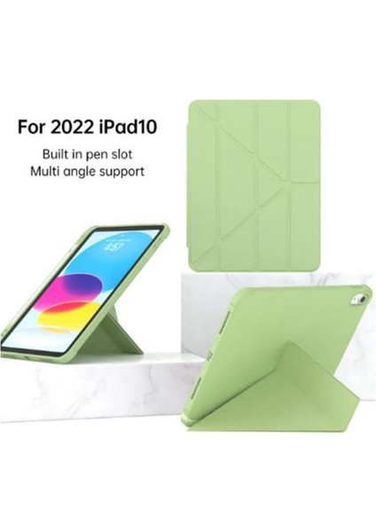 iPad 11. Nesil A16 2025 11 Inch / 10. Nesil 10.9 2022 Kalem Bölmeli Uyku Modlu Kılıf + Ekran Koruyucu + Dokunmatik Kalem